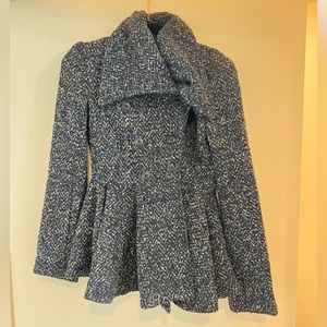 Free People Coat blue/black/white